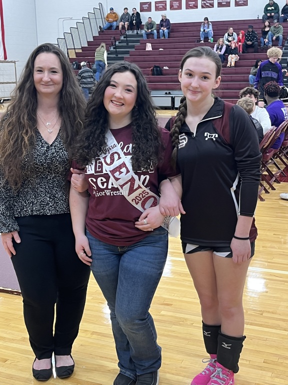 Alyssa, our team manager, at Seniors night.