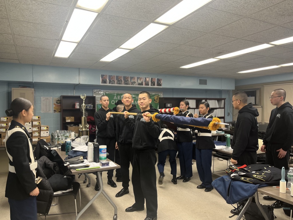 Armed Drill team getting ready!