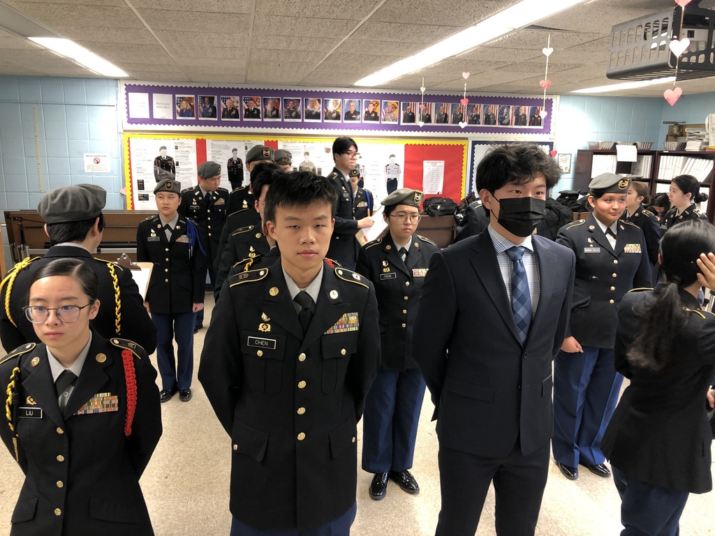 LET 4 platoon in-ranks inspection