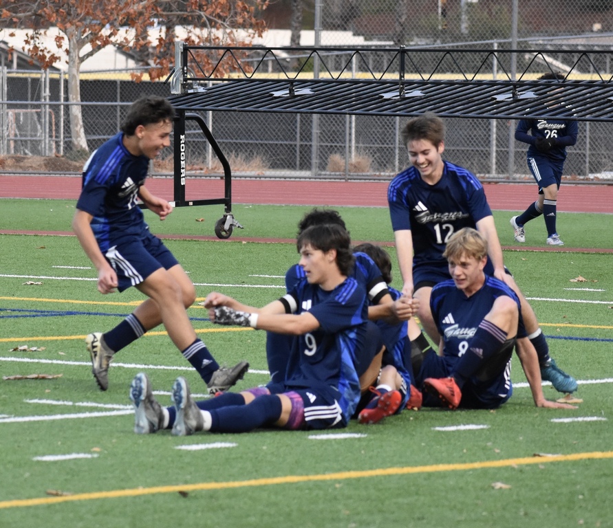Celebrating goal!