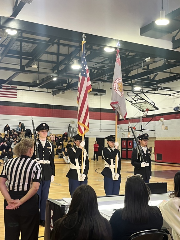 Honor Guard presents the colors!