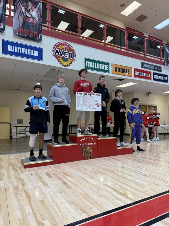 Congratulations to Malachi for medaling at the 24-team Rose Hill Invitational wrestling tournament today!