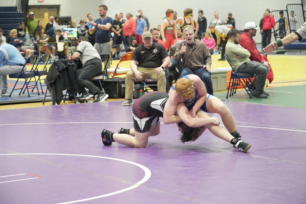 Tyler looking to score a takedown