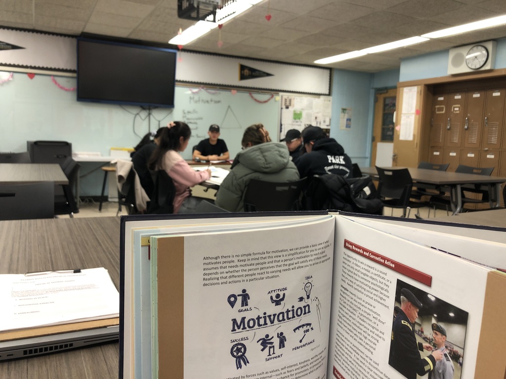 Cadet Battalion Commander professional development session with cadet company commanders this morning (0700) on purpose, motivation, and continuous improvement.