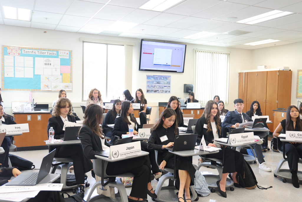 Novice UN Women Delegates Working Hard!