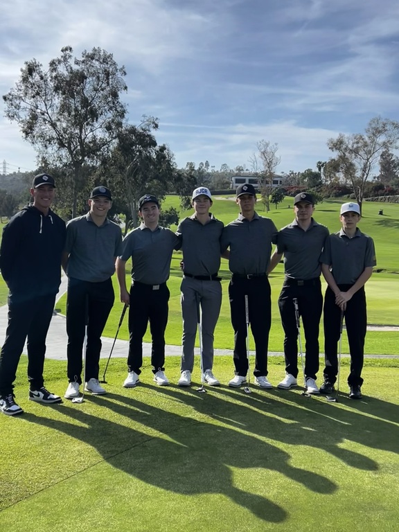 First match of the season for the Varsity Boys Golf team.  A scrimmage against Mission Viejo High School. The medalist was Gianni with a low score of 39.