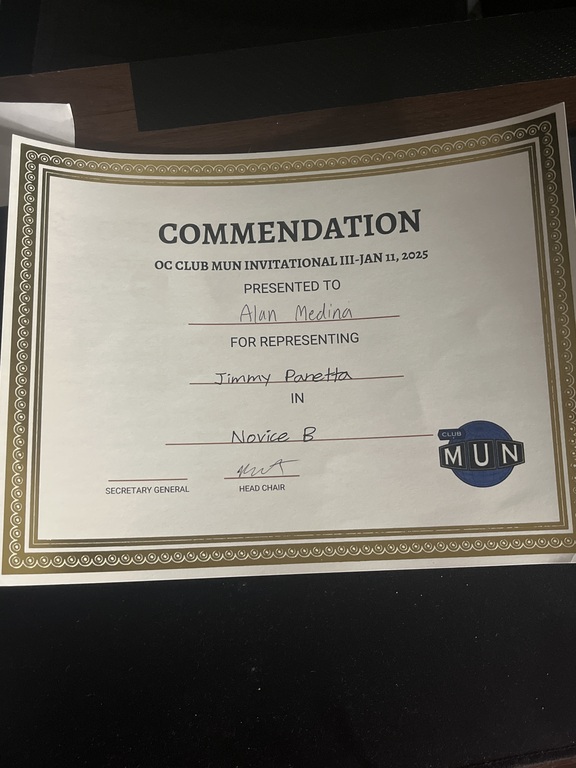 OCMUN went well.