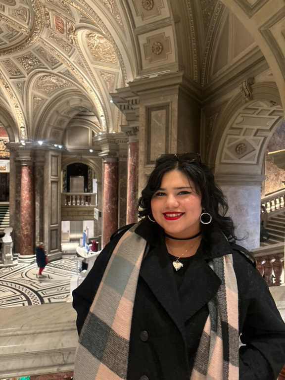 At one of the most beautiful museums in Vienna!