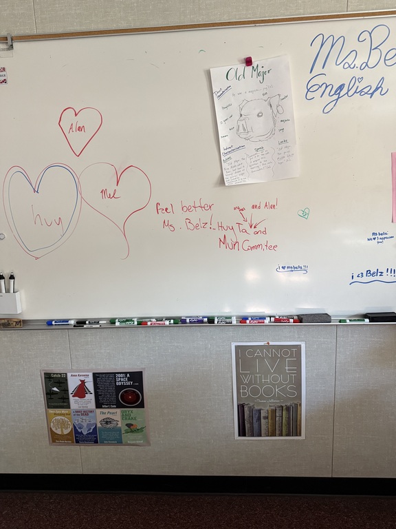 Messages and notes for advisor Ms. Belz after the conference!