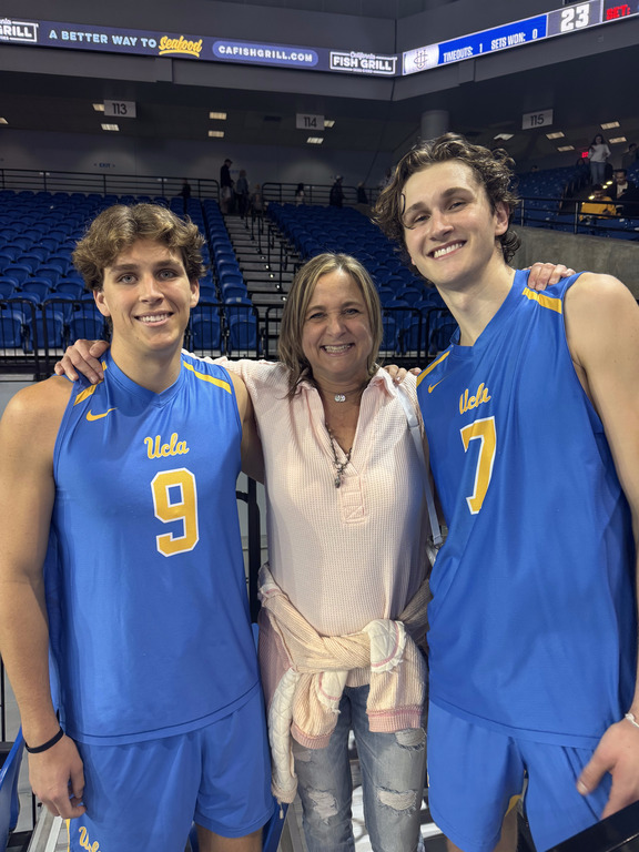 Coach Coury with two JSerra Alums - Trent Taliaferro and Andrew Rowan