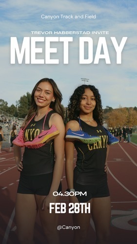 Our Trevor Habberstad Invitational (Distance Carnival is this evening). Looking forward to some fast times and PR’s!!