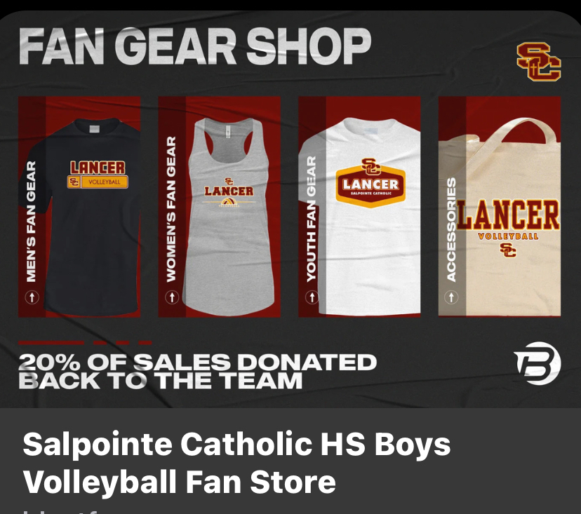 Team fan store is live 
https://www.blastfangear.com/collections/salpointe-catholic-hs-boys-volleyball-fan-store