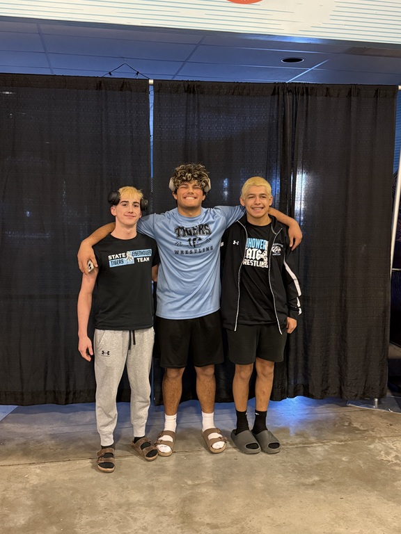 Congratulations on a great season to our boys state qualifiers Osten, Lucas, & Malachi who competed on Friday and Saturday at the state wrestling tournament!