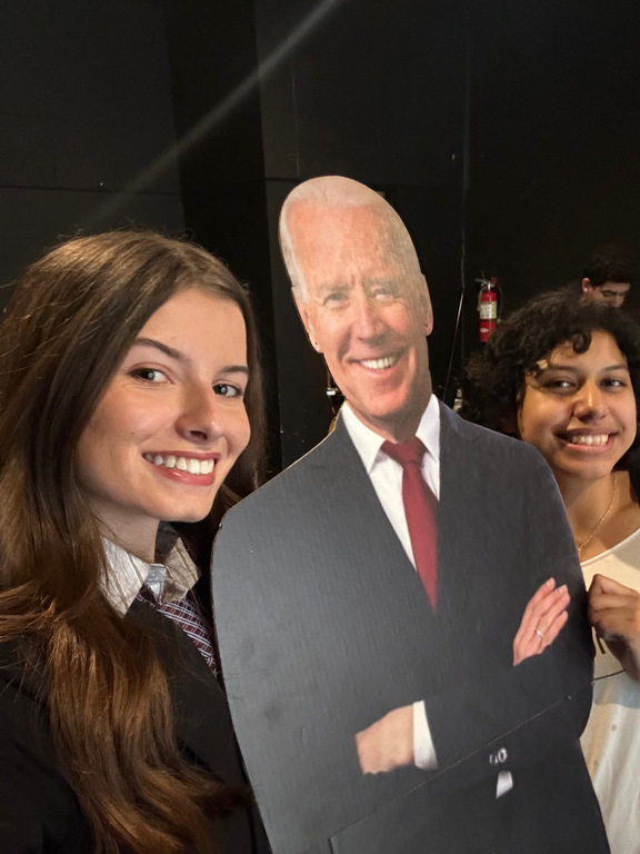 Yuli and I meeting the president