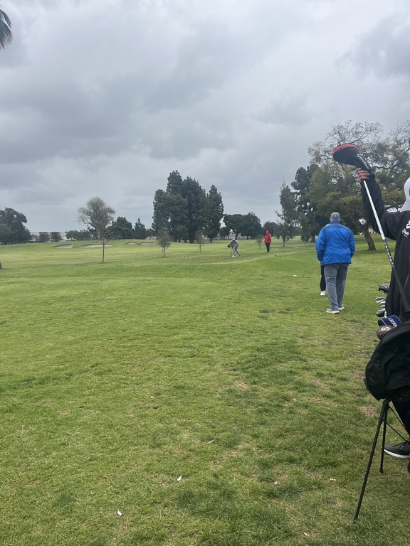 Second group up on the tee box! Hopefully we don’t get rained out! Have fun boys!