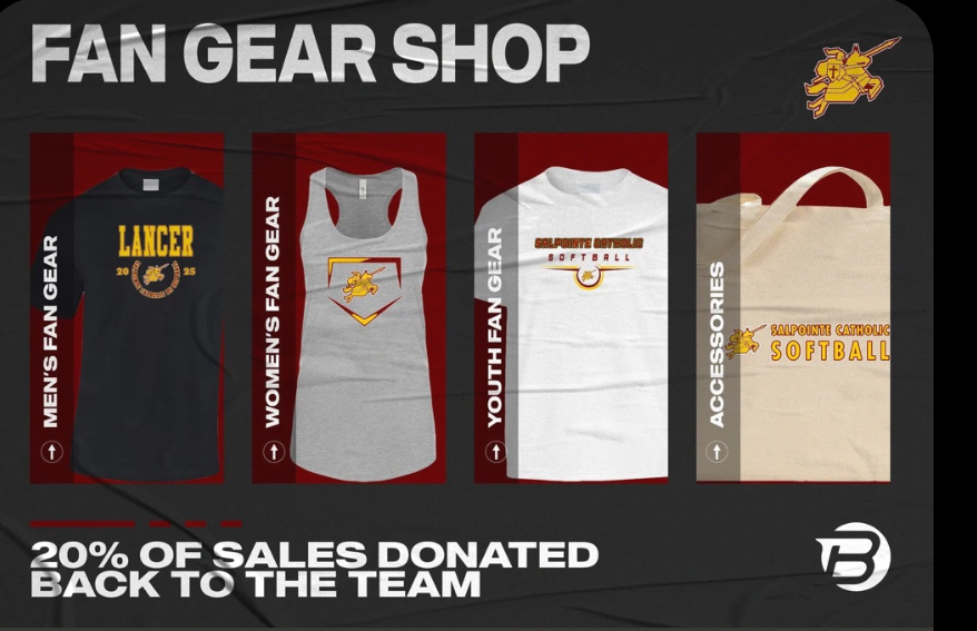 Fan Store is Live!
Get your Lancer Softball Gear!
https://www.blastfangear.com/collections/salpointe-catholic-hs-softball-fan-store