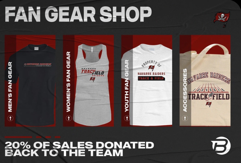 Navarre Fan Store is Live!
Get your Raider Gear!
https://www.blastfangear.com/collections/navarre-hs-track-field-fan-store