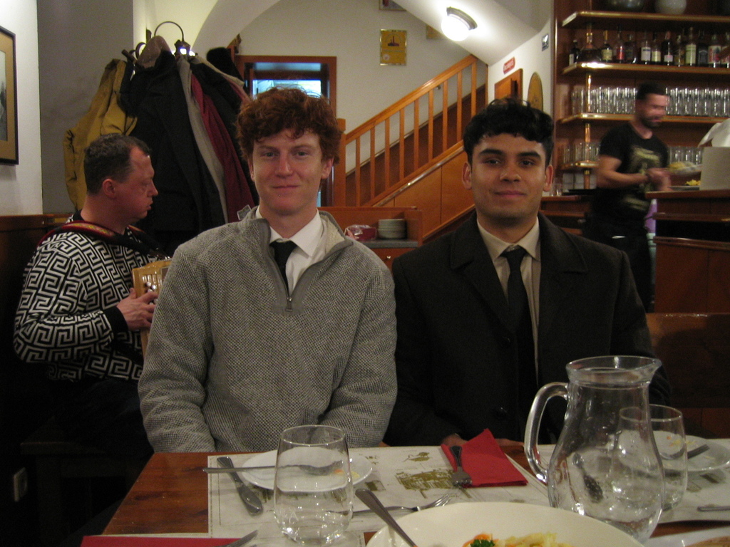 Me and Jeff at dinner in Prague !!!!