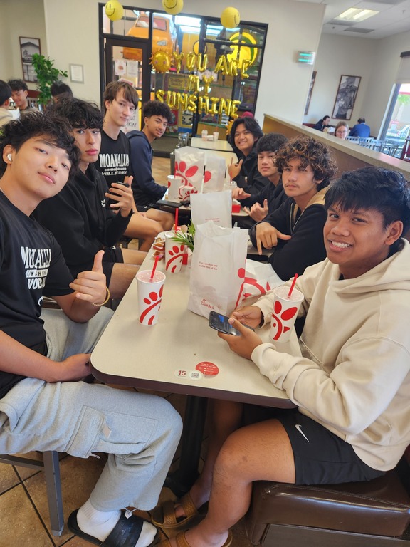 Lunch before the start of Best of the West in San Diego.