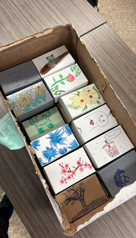 Soap, packaged by cadets and ready to be donated!