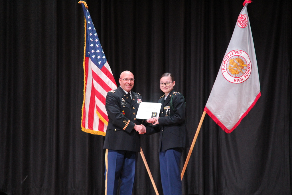 The Daughters of the American Colonists Award is presented to a JROTC Cadet who has demonstrated academic excellence, school citizenship, and superior supervisory leadership through personal example and mentorship to first year cadets. Congratulations to 