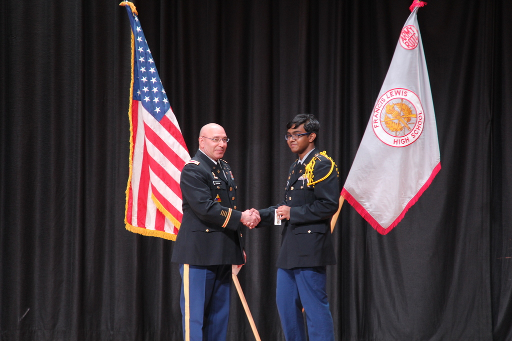 The United States Army Recruiting Command Leadership Award is awarded to a Senior JROTC leader who exemplifies the Army JROTC values, professionalism, discipline, and organizational leadership skills at the battalion level. Congratulations to c/MAJ Jerry 