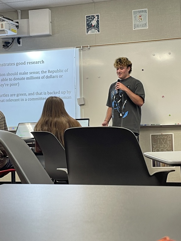 Junior Adam white teaching the freshman!!