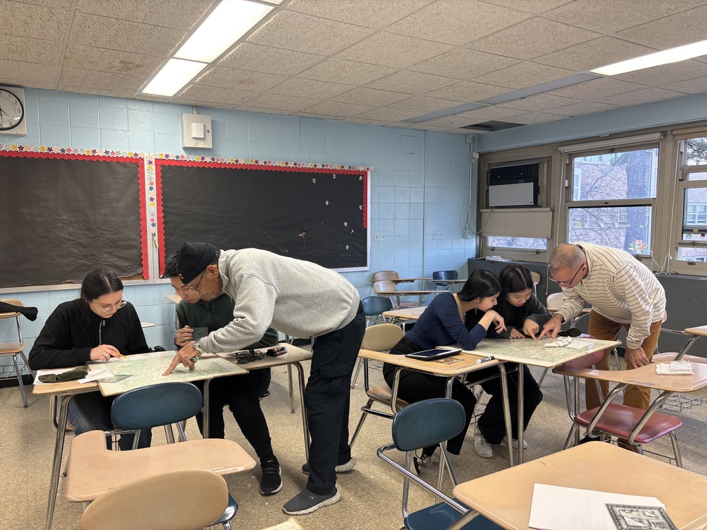 Army instructors coach Academic team cadets on map-reading