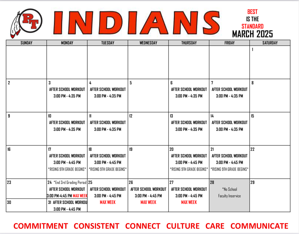 March Calendar