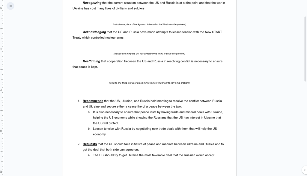 Making a senate resolution.