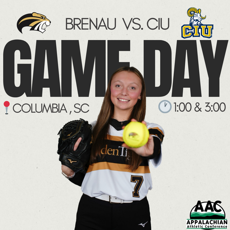 GAME DAY 🥎 The Golden Tigers will face Columbia International for another conference matchup 🐯