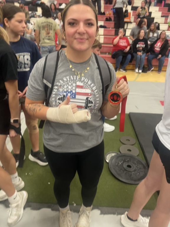 Next time you think you’re hurt and choose an easier path, Jo Turner won the bench at the toughest meet in the state (with a broken hand)