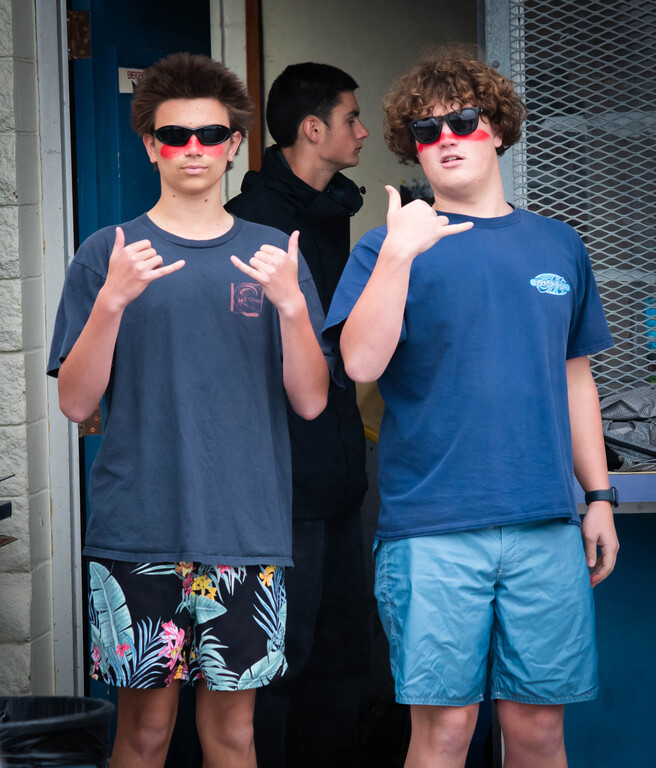 Wyatt Simons and Owen Webber at the intersquad meet on 3/14/2025.  Good times!