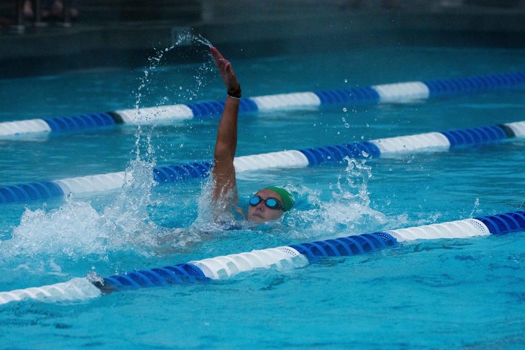 Madison doing backstroke