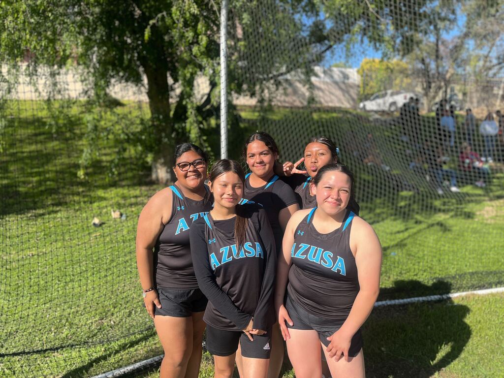 More girls shotput and discus throwers. Way to go Lady Jaguars!