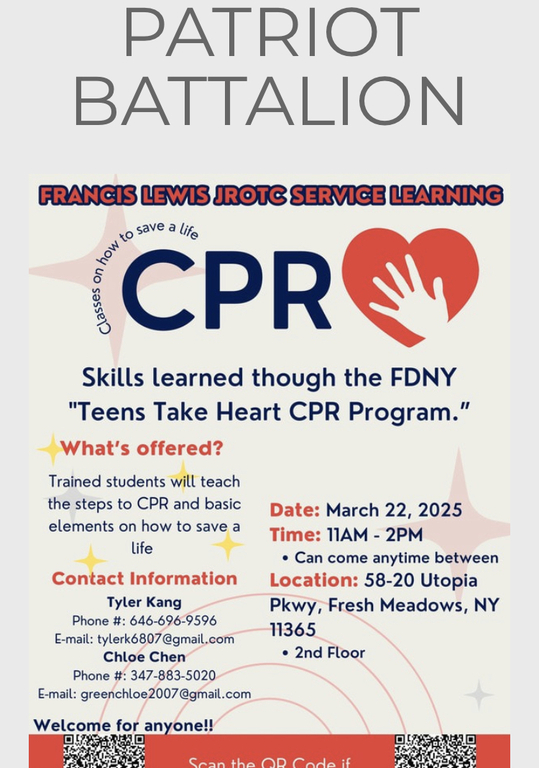 Come learn hands only CPR!