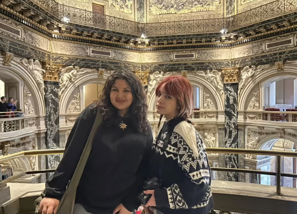 me and kate in a museum in Vienna !