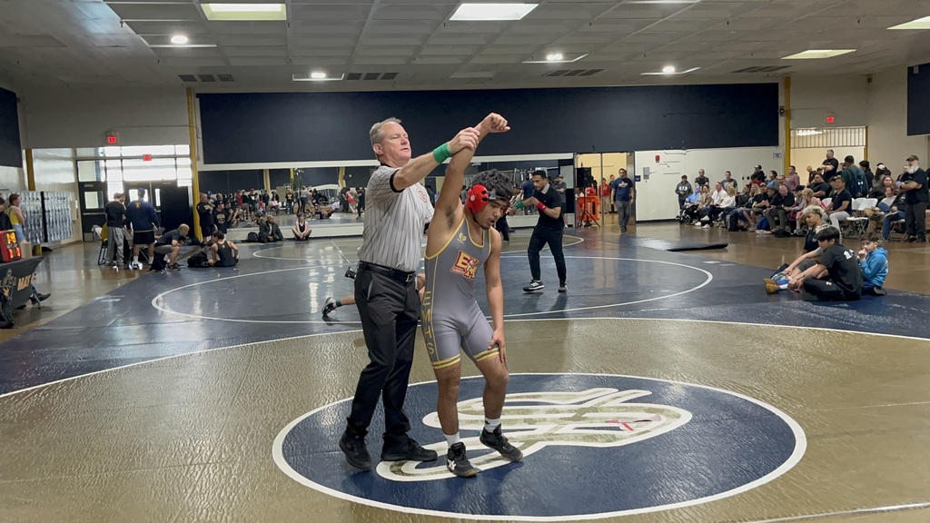 OCWA - Sonora High School - 1st match won by pin.