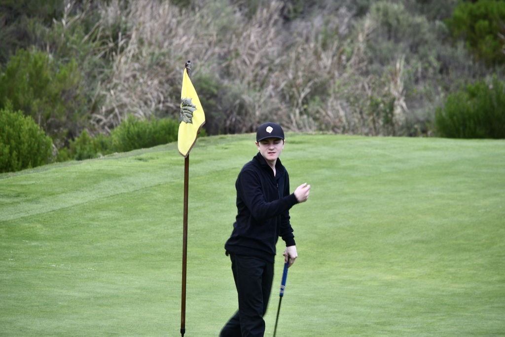 Ethan on hole 6.