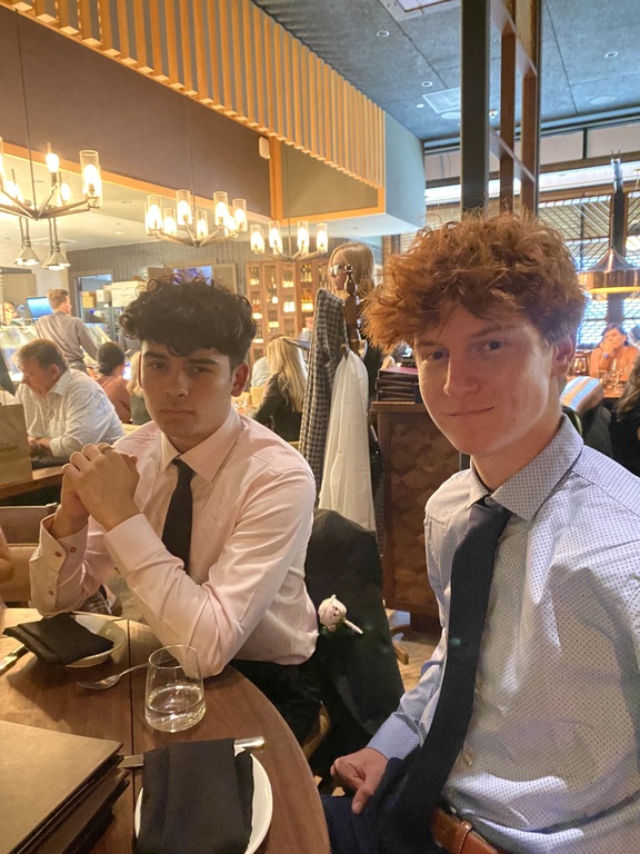 MUNers having a nice classy dinner after a conference !