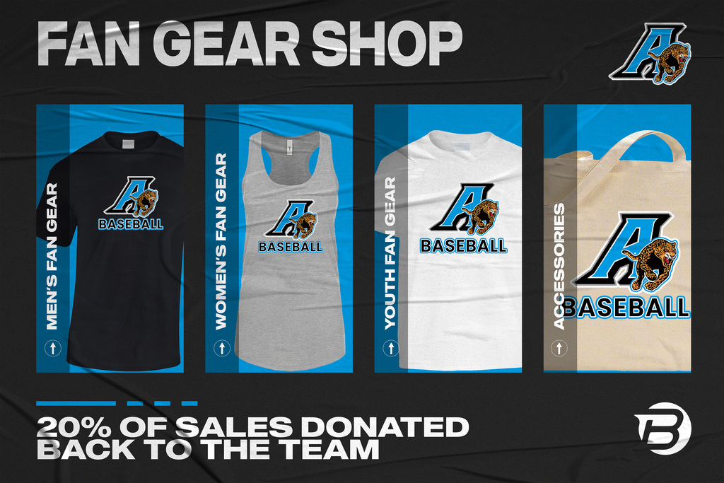 Your store is live! Shop your Fan Gear here: https://stores.blastteamgear.com/AHSB365CA/shop/home