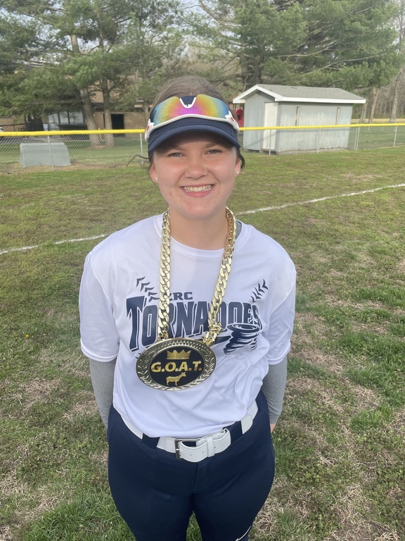 First career hit for Aaliyah Maybreys against Shawnee yesterday!