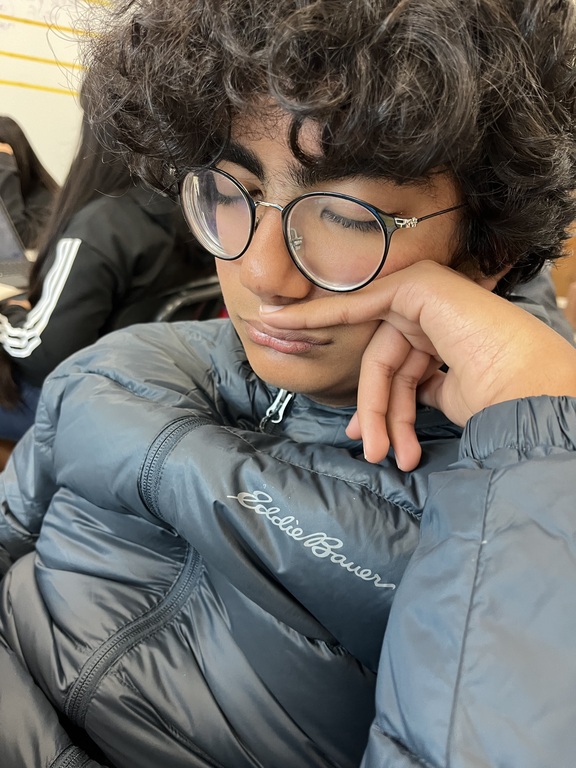 Incoming DG of Logistics Rahul Barot taking a nap during class.