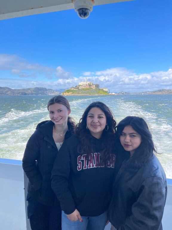on the ferry to Alcatraz!