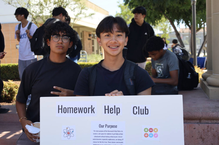 MUN Students Remy and Rahul at Club Rush in September
