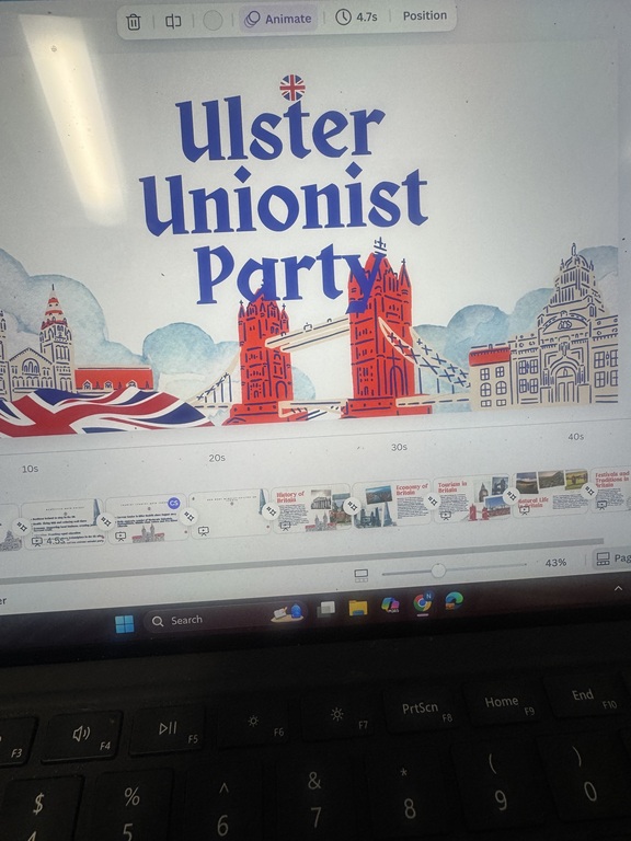 starting my slides for our UK political party presentation!! 🙂‍↕️🙂‍↕️