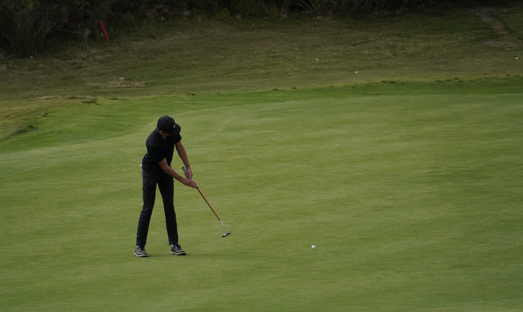 Gianni Floriani on the putting green.