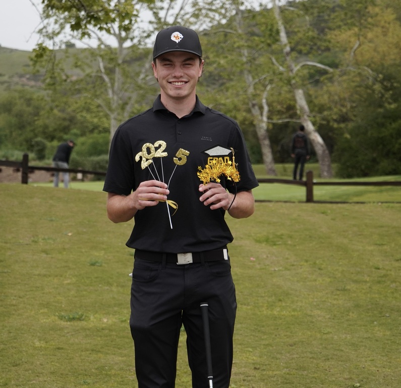 Adam Rusin at Senior Day with the last home match of the season.