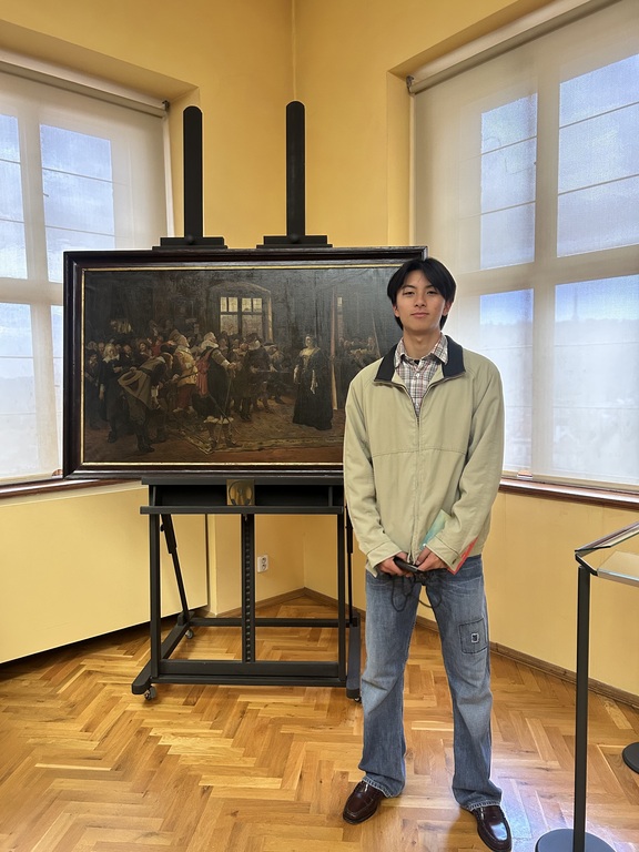 visiting a museum in vienna