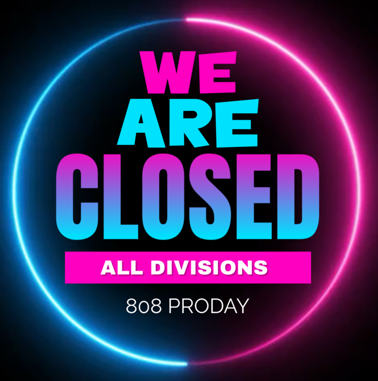 Wahine Division is Closed